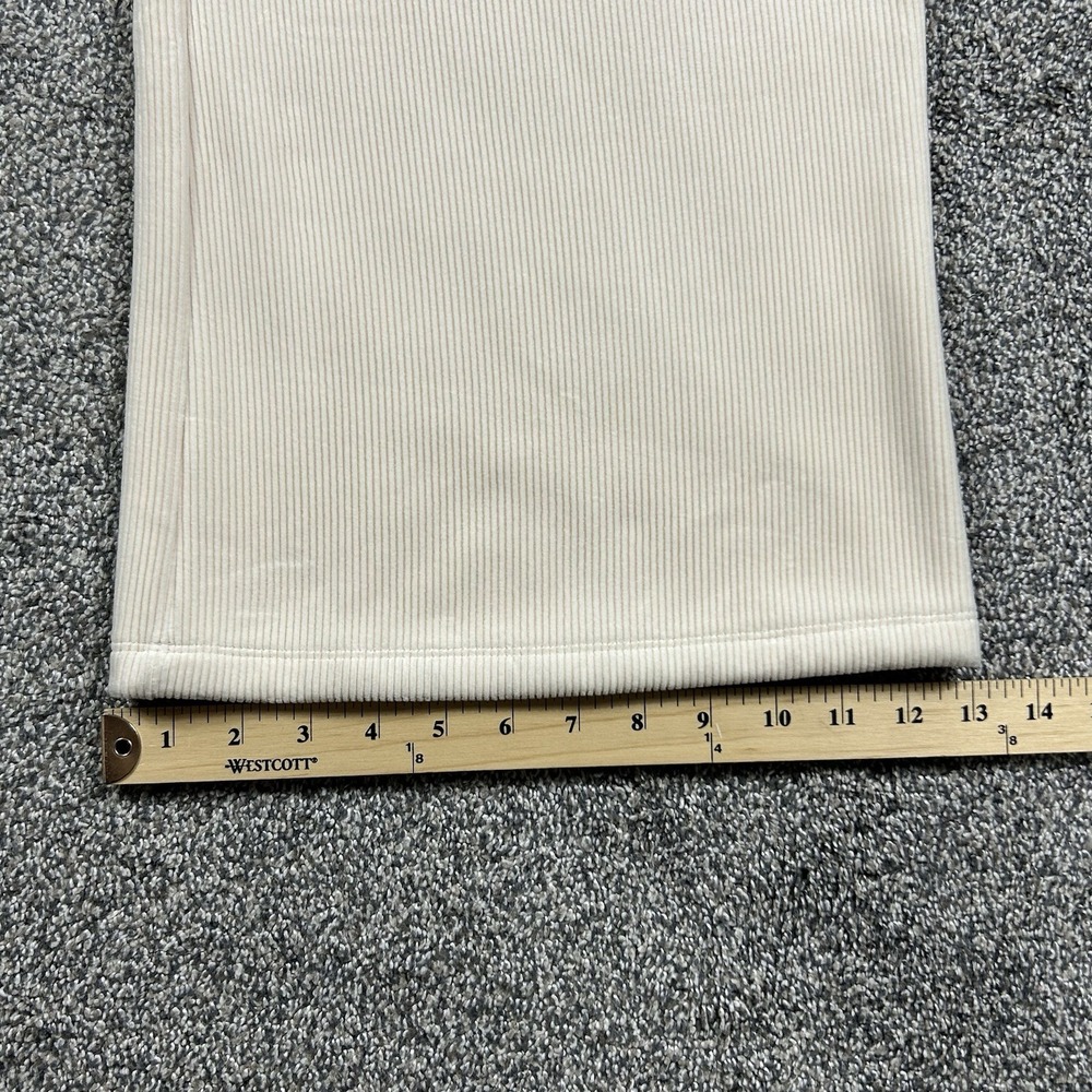 NEW Marine Layer Velour Corduroy Wide‎ leg Pants Womens Large Cream Comfort - Picture 11 of 12